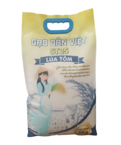 Gạo Dân Việt ST25 Lúa Tôm Túi 5 kg